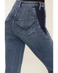 Idyllwind Women's Barella Dark Wash Contrast Panels High Risin' Stretch Bootcut Jeans