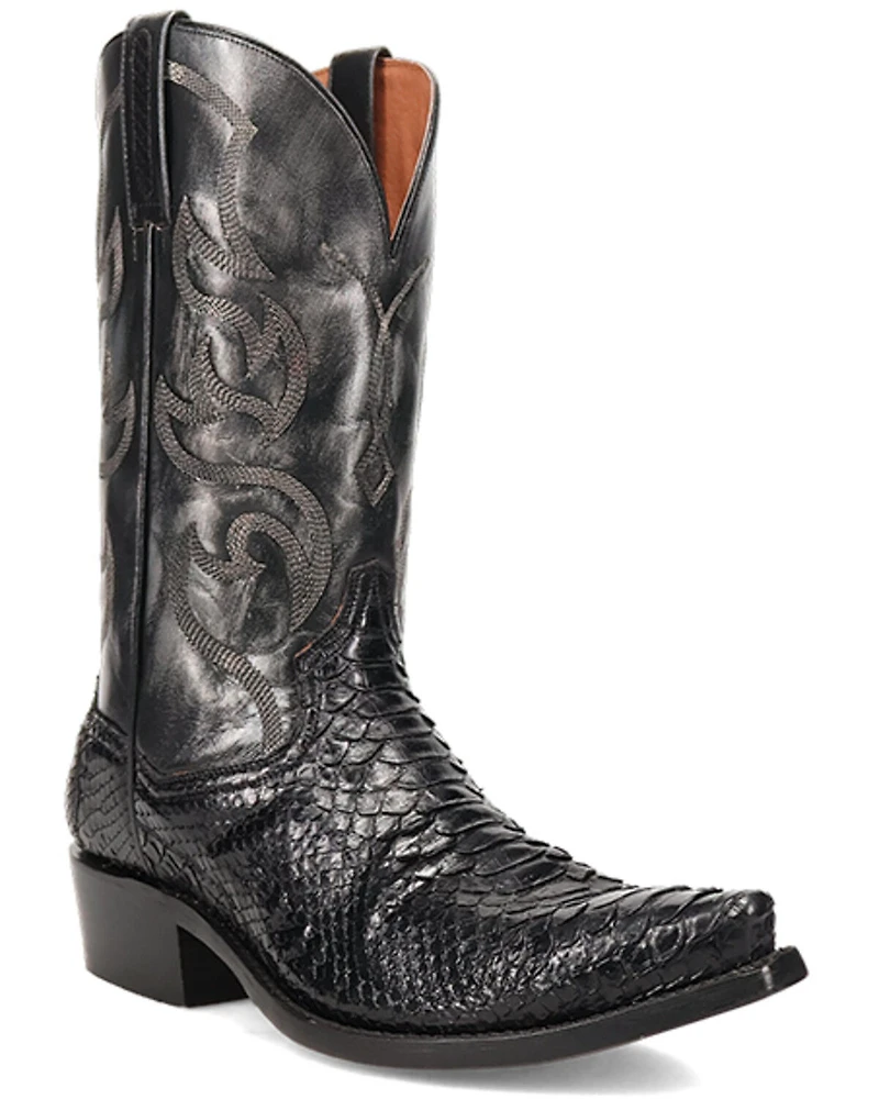Dan Post Men's Exotic Python Western Boots - Snip Toe