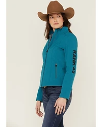 RANK 45® Women's Soft Shell Logo Riding Jacket