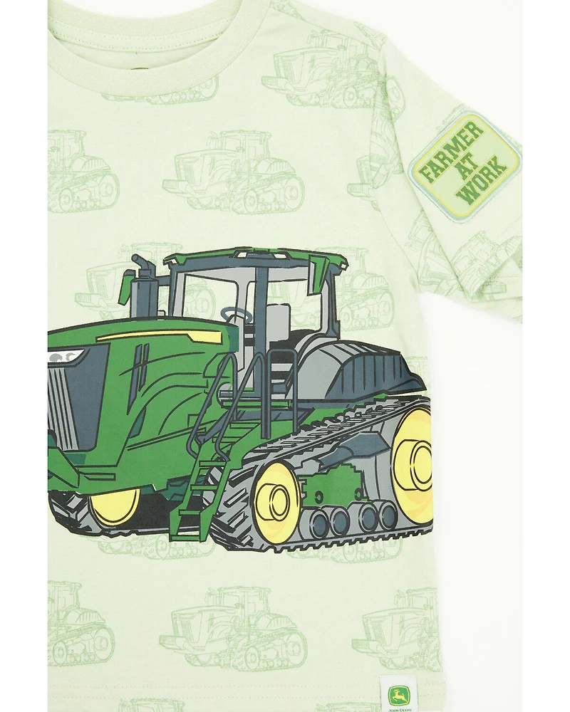 John Deere Boys' Double Duty Tractor Short Sleeve Graphic T-Shirt