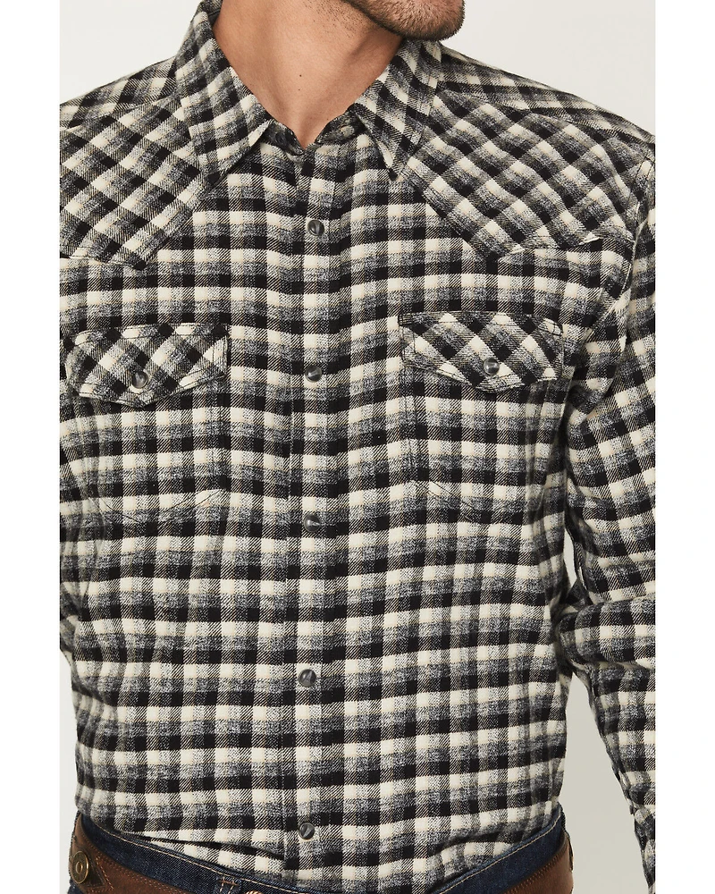 Cody James Men's Ozark Highlands Plaid Print Long Sleeve Snap Flannel Shirt