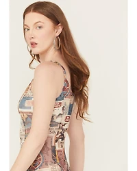 Idyllwind Women's Rodeo Ticket Sleeveless Mesh Mini Dress