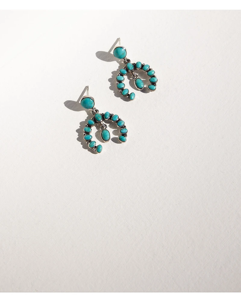 Paige Wallace Women's Turquoise Naja Earrings
