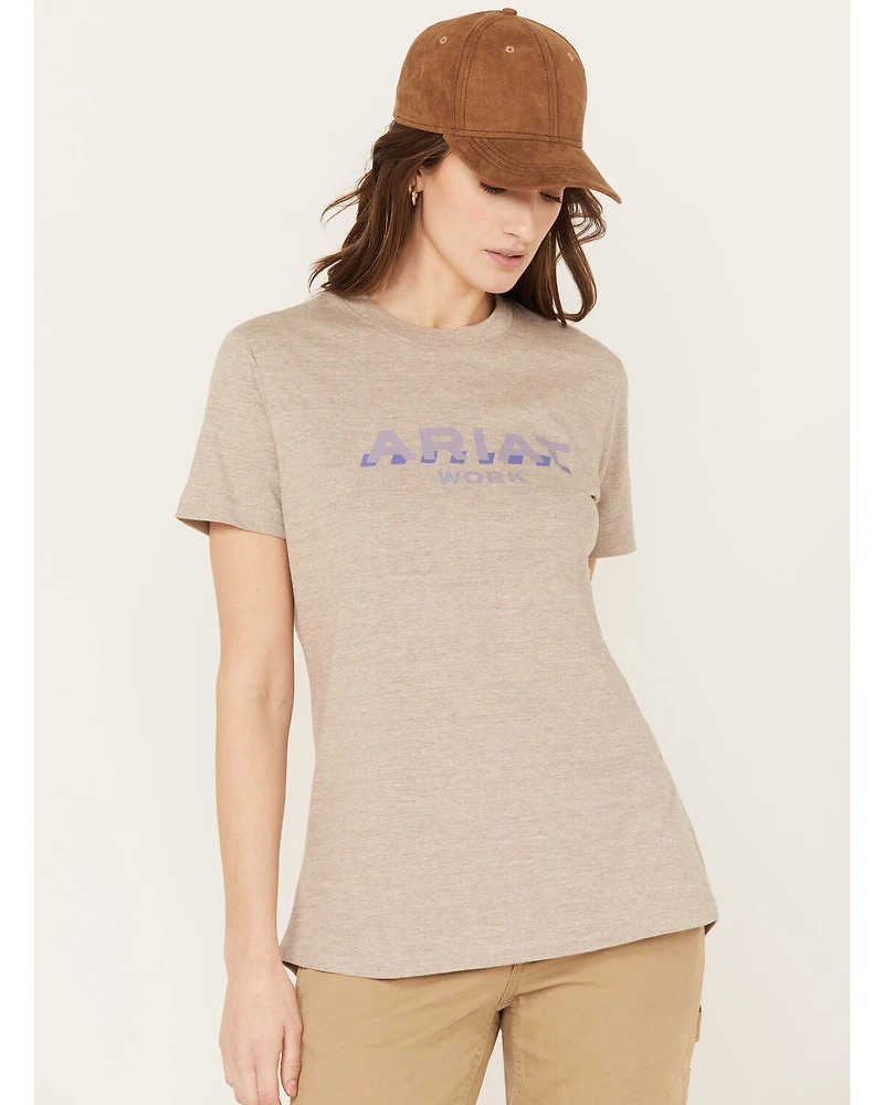 Ariat Women's Rebar Cotton Strong Logo Short Sleeve Work Tee