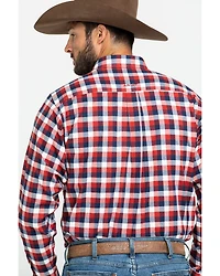 Ariat Men's Elzerman Performance Flannel Long Sleeve Western Shirt