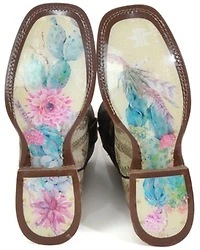 Tin Haul Women's Sign Of The Sun Western Boots - Broad Square Toe
