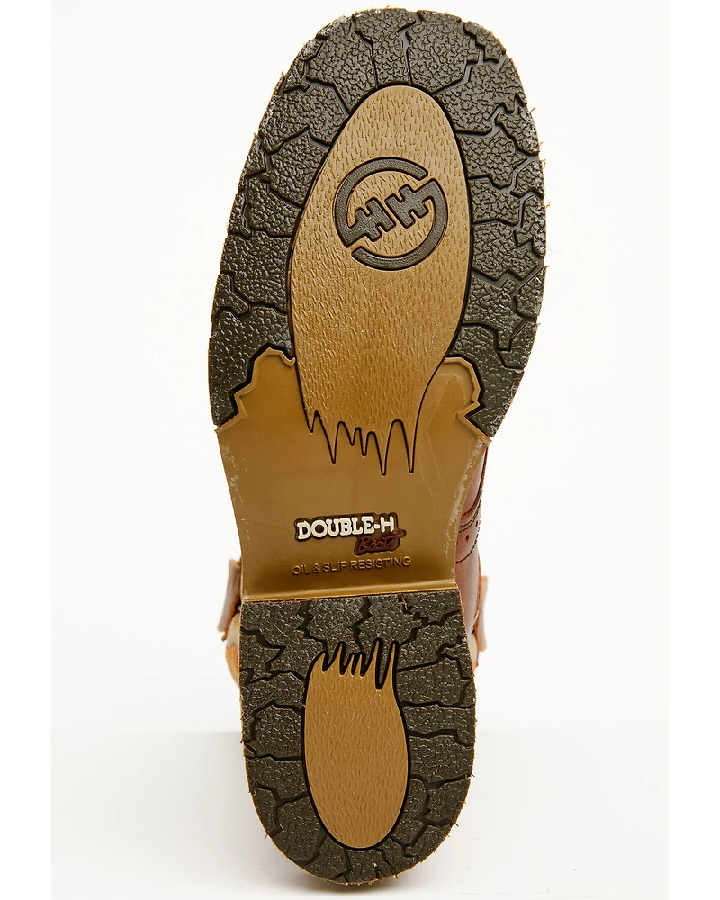Double H Men's Domestic Pull-On Work Boots - Steel Toe