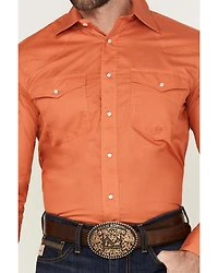 Roper Men's Basic Solid Long Sleeve Western Shirt