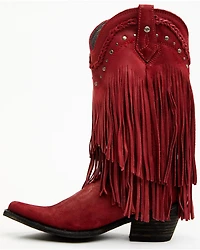 Liberty Black Women's Vegas Fringe Western Boots - Snip Toe