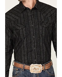 Blue Ranchwear Men's Jasper Heather Long Sleeve Snap Flannel Shirt