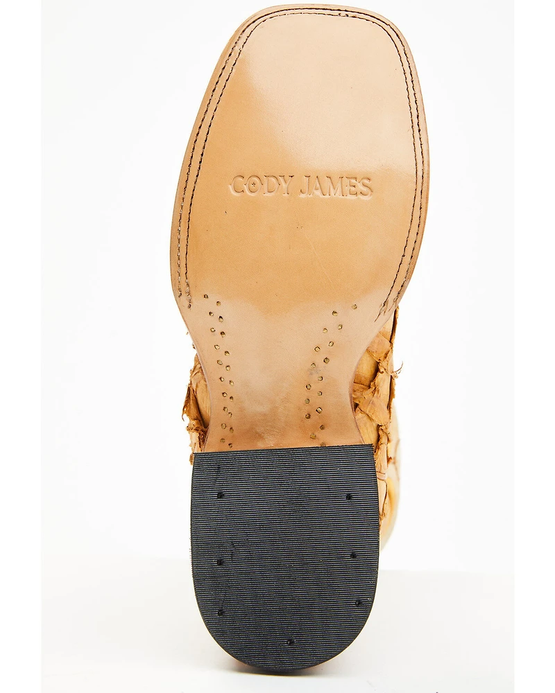 Cody James Men's Exotic Pirarucu Western Boots - Broad Square Toe