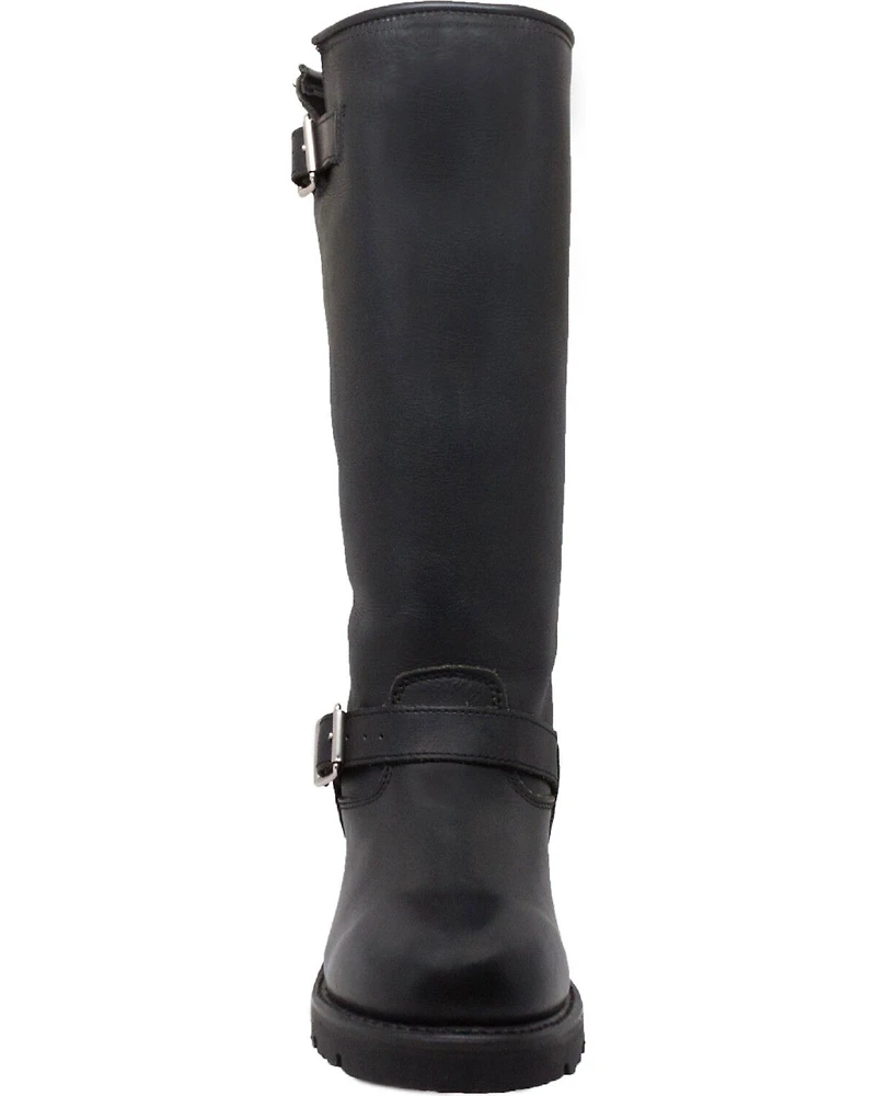 Ad Tec Men's 16" Oiled Leather Engineer Boots - Soft Toe