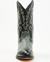 Laredo Men's Lizard Print Wingtip Western Boots - Round Toe