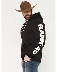 RANK 45® Men's Logo Flank Embroidered Hooded Sweatshirt