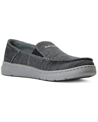 Ariat Men's Heather Brown Charcoal 360 Canvas Slip-On Casual Shoe - Moc Toe