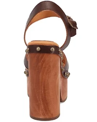 DIngo Women's Lotus Wooden Sandals