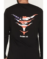 RANK 45® Men's Stacked Long Sleeve Graphic T-Shirt