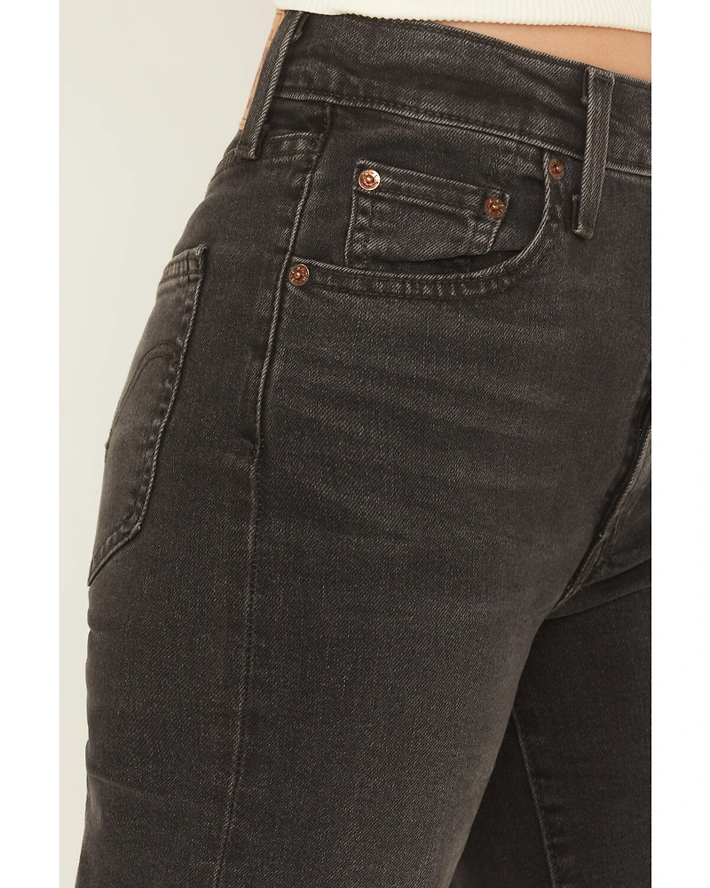 Levi's Women's Cut and Dry Ribcage Bell Bottom Flare Denim Jeans
