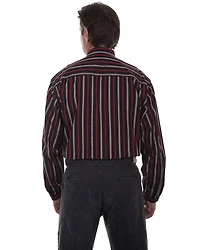 Rangewear by Scully Men's Black Stripe Long Sleeve Western Shirt