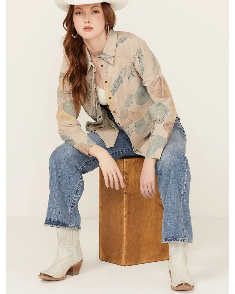 Cleo + Wolf Women's Aron Long Sleeve Printed Shirt