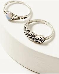 Shyanne Women's Moonstone Ring Set - 4 Piece