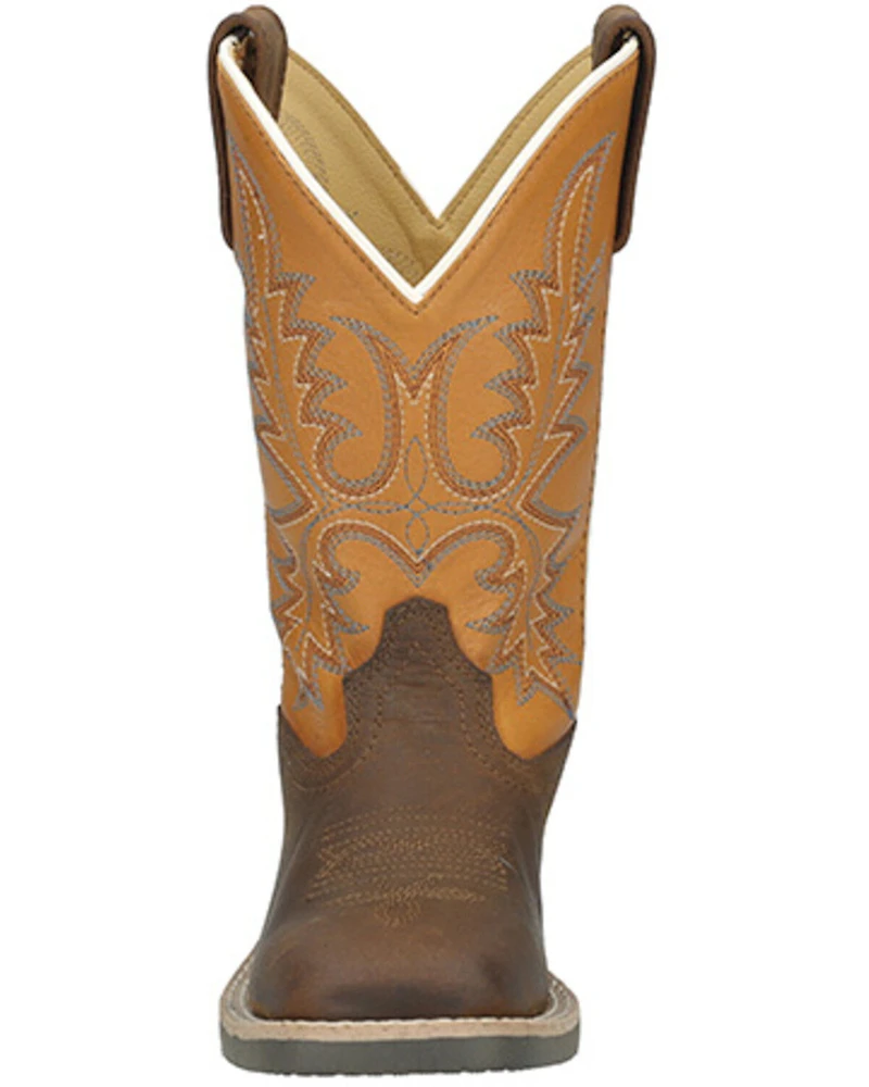 Smoky Mountain Boys' Adobe Western Boots - Broad Square Toe