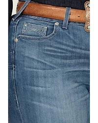 Ariat Women's Medium Wash Perfect Rise Clover Straight Jeans - Plus
