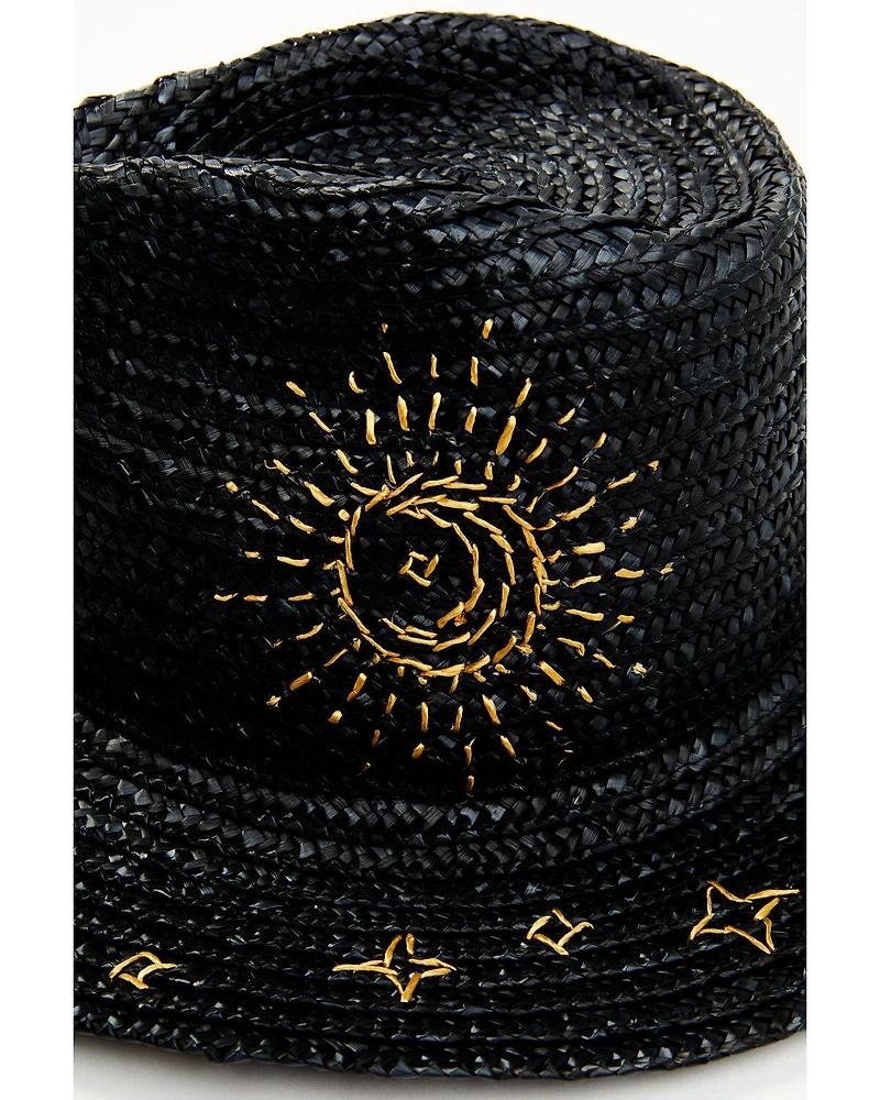 Shyanne Women's Celestial Sunshine Straw Western Fedora