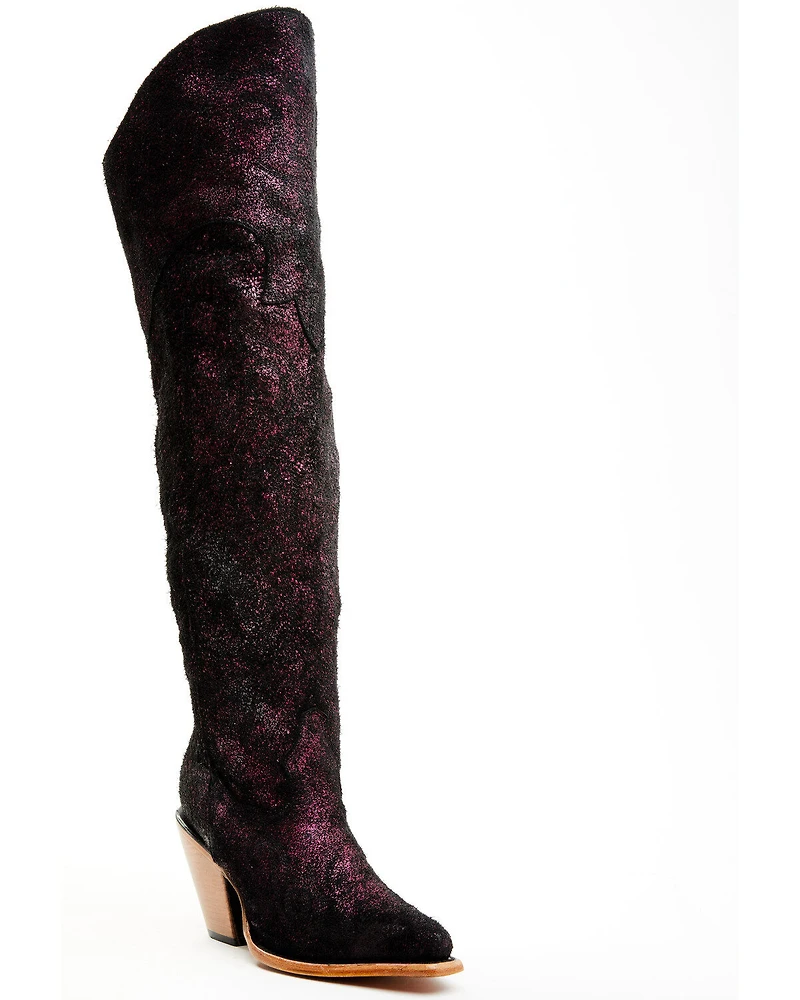 Corral Women's Metallic Tall Western Boots - Snip Toe