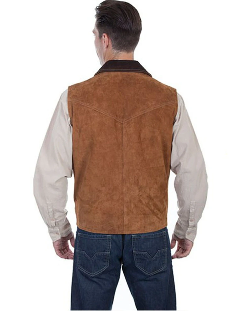 Scully Men's Two Tone Concealed Carry Suede Vest