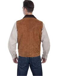 Scully Men's Two Tone Concealed Carry Suede Vest