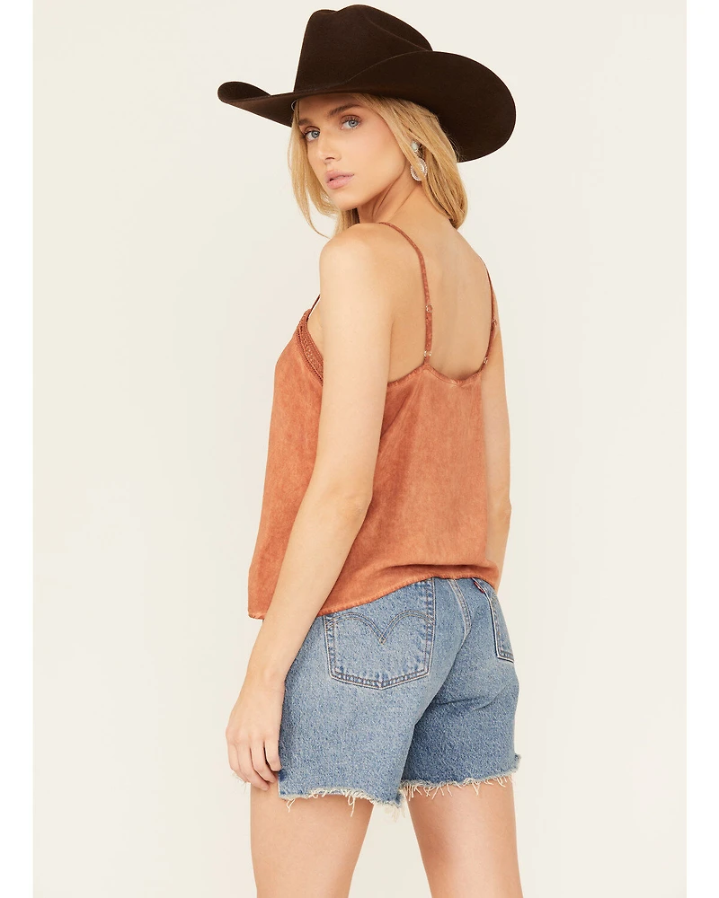 Wild Moss Women's Lace Trim Cami