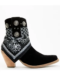 Dingo Women's Suede Bandida Western Booties - Round Toe