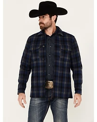 Pendleton Men's Lawson Plaid Print Long Sleeve Button-Down Shirt Jacket
