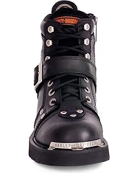 Harley Davidson Brake Buckle Motorcycle Boots - Round Toe