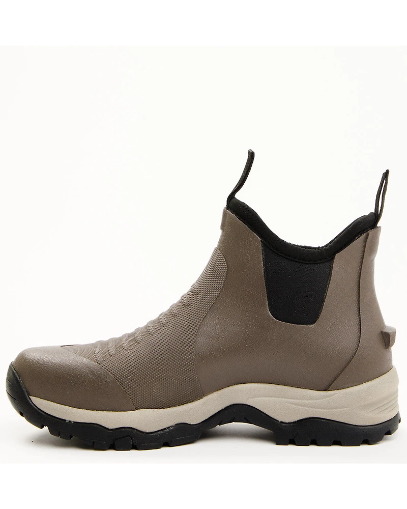 RANK 45® Men's 6.5" Rubber Ankle Boots - Round Toe