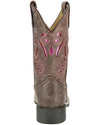 Smoky Mountain Little Girls' Trixie Western Boots - Broad Square Toe