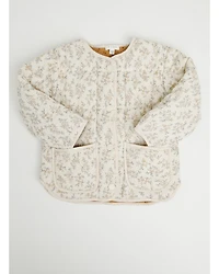 Yura Toddler Girls' Floral Print Quilted Jacket
