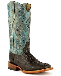 Ferrini Women's Caiman Tail Print Western Boots