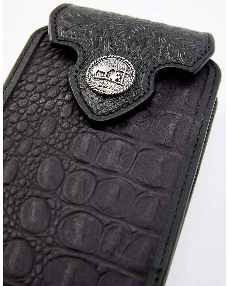 Cody James Men's Crocodile Embossed Cell Phone Case