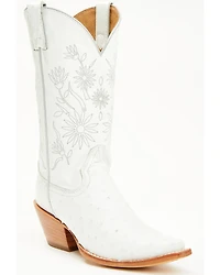 Shyanne Women's Daisie Exotic Full Quill Ostrich Western Boots - Snip Toe