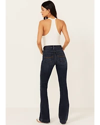 Idyllwind Women's Hermosa Dark Wash High Rise Bootcut Horsebit Comfort Stretch Denim Jeans