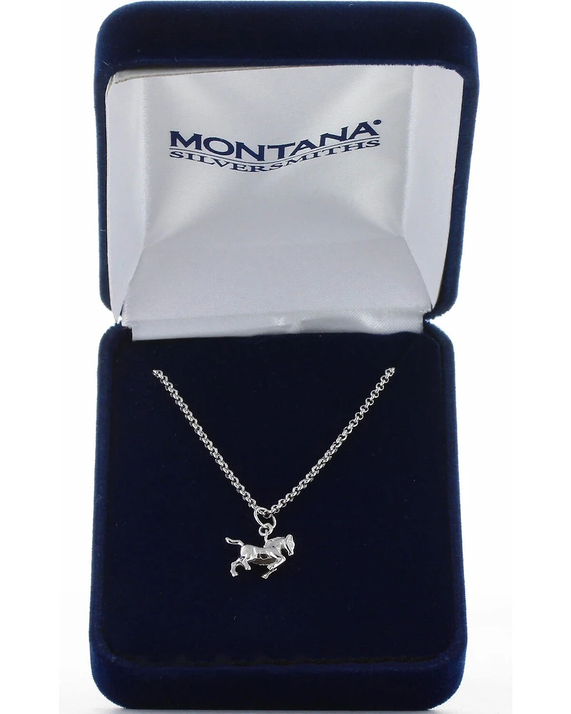 Montana Silversmiths Women's Silver Prancing Horse Necklace