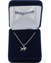 Montana Silversmiths Women's Silver Prancing Horse Necklace