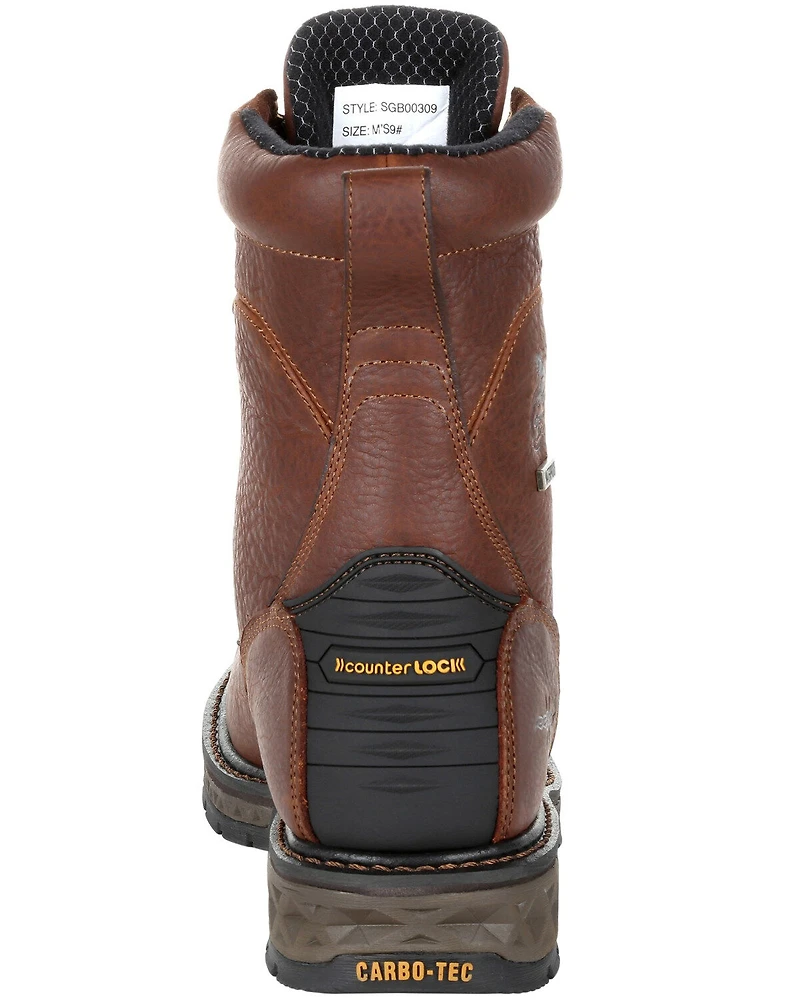 Georgia Boot Men's Carbo-Tec LT Waterproof Lacer Work Boots - Soft Toe