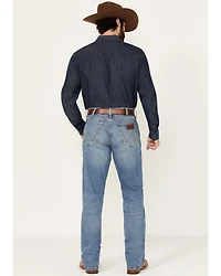 Wrangler Retro Men's Nolen Light Wash Slim Bootcut Stretch Denim Jeans