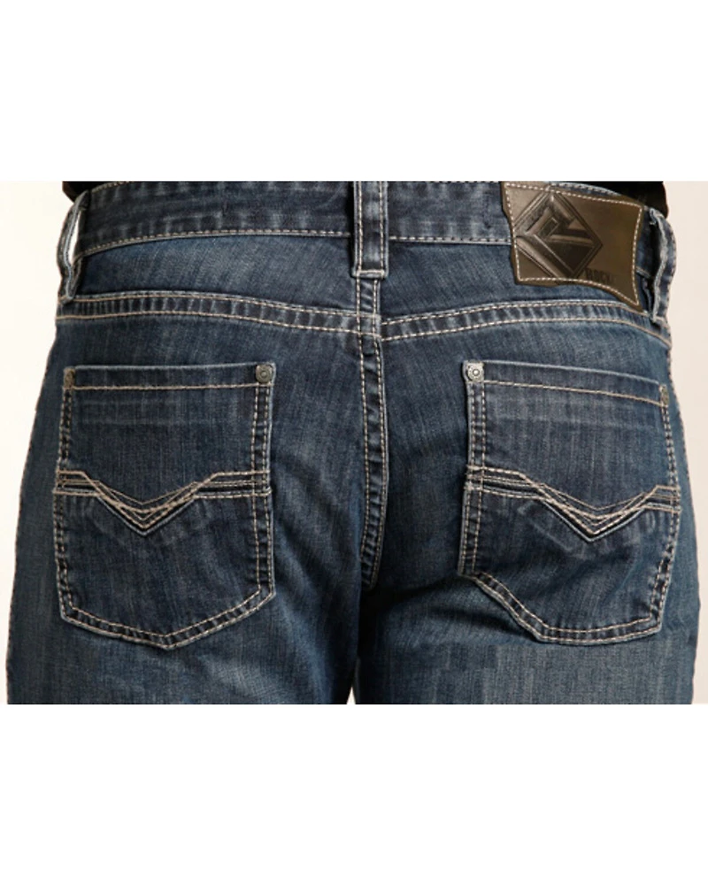 Rock & Roll Denim Men's Small "V" Reflex Revolver Slim Straight Jeans