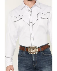 Scully White Retro Western Shirt