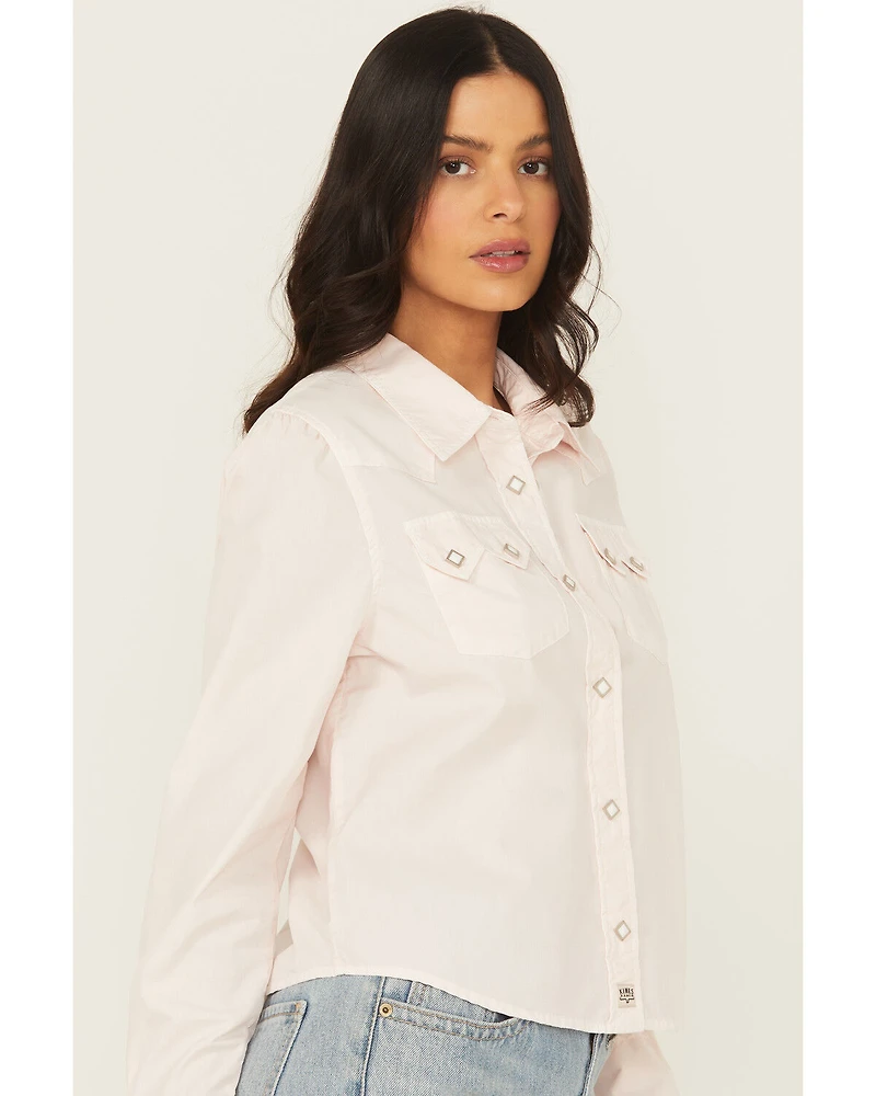 Kimes Ranch Women's Annie Long Sleeve Snap Cropped Western Shirt