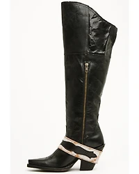 Dan Post Women's Jolene Buckle Knee High Western Boots - Snip Toe
